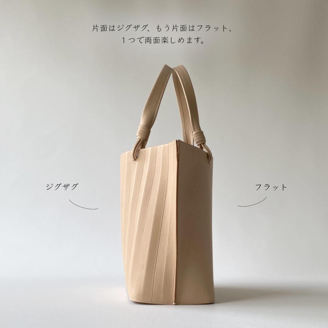 ジグザグとフラットの両面楽しめるトートバッグ／Teiban／Ａタイプ | 3枚目
