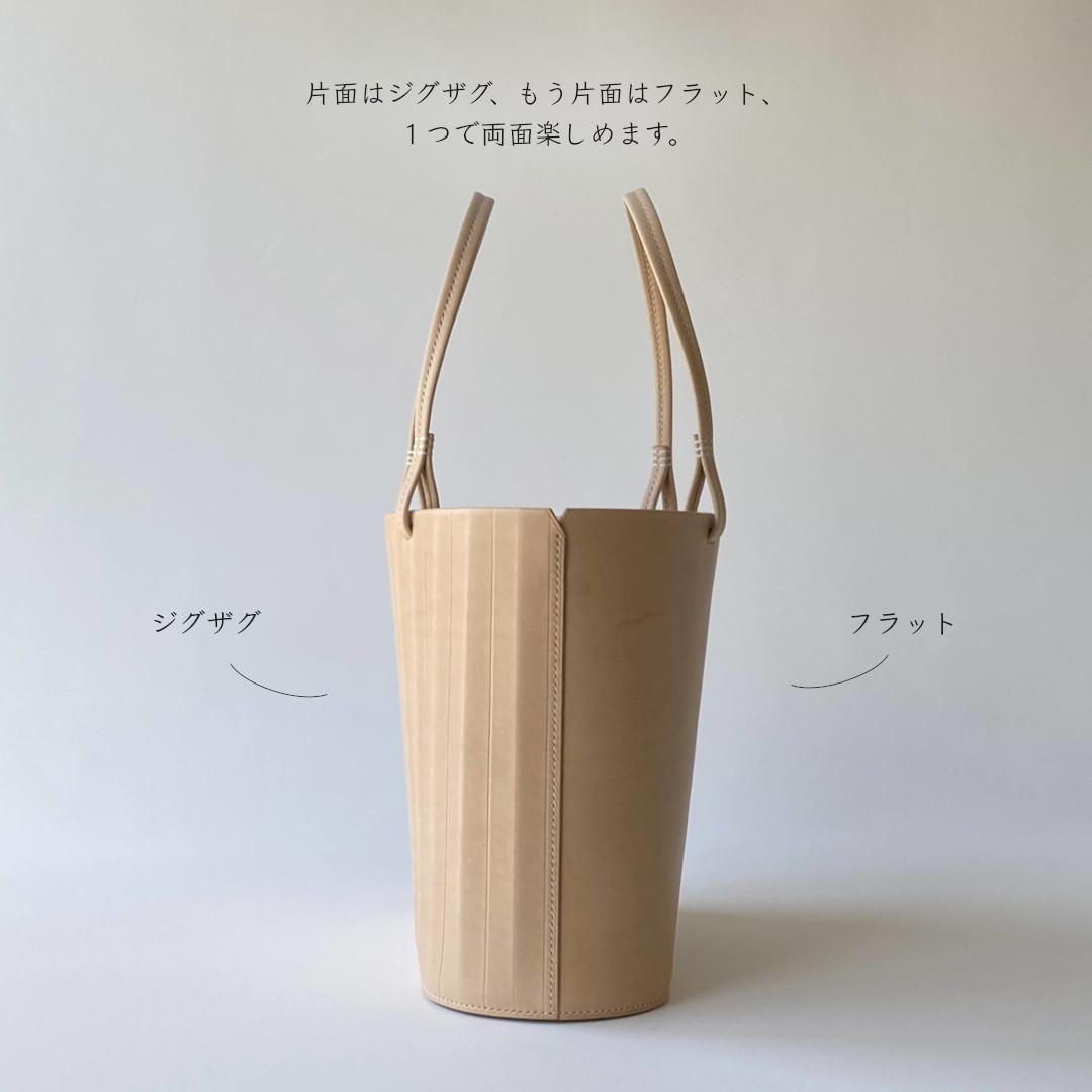 ジグザグとフラットの両面楽しめるトートバッグ／Teiban／Bタイプ | 3枚目